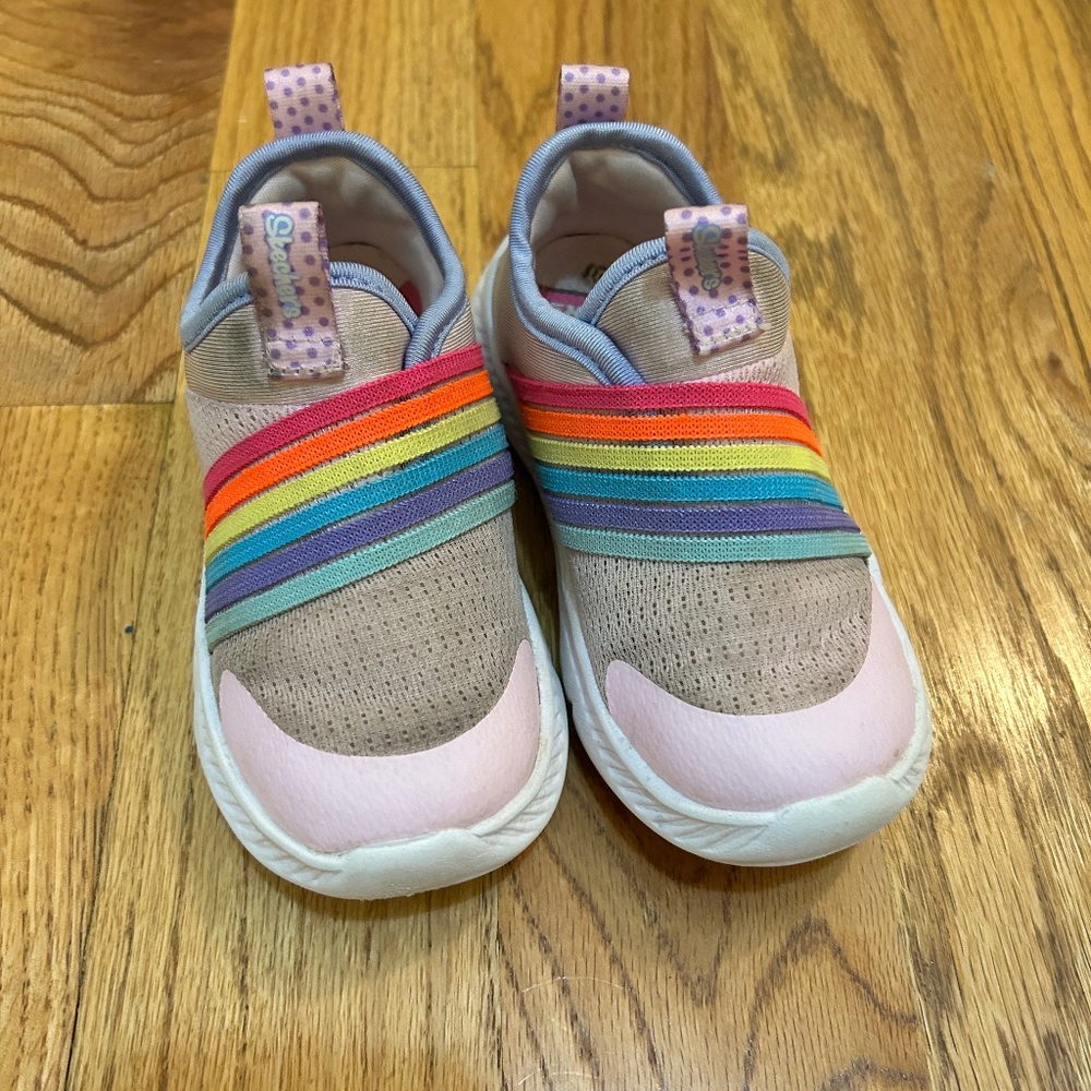 Skechers rainbow toddler sneaker size 8